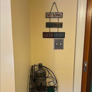 Charming Multicolor Wall Sign Decor